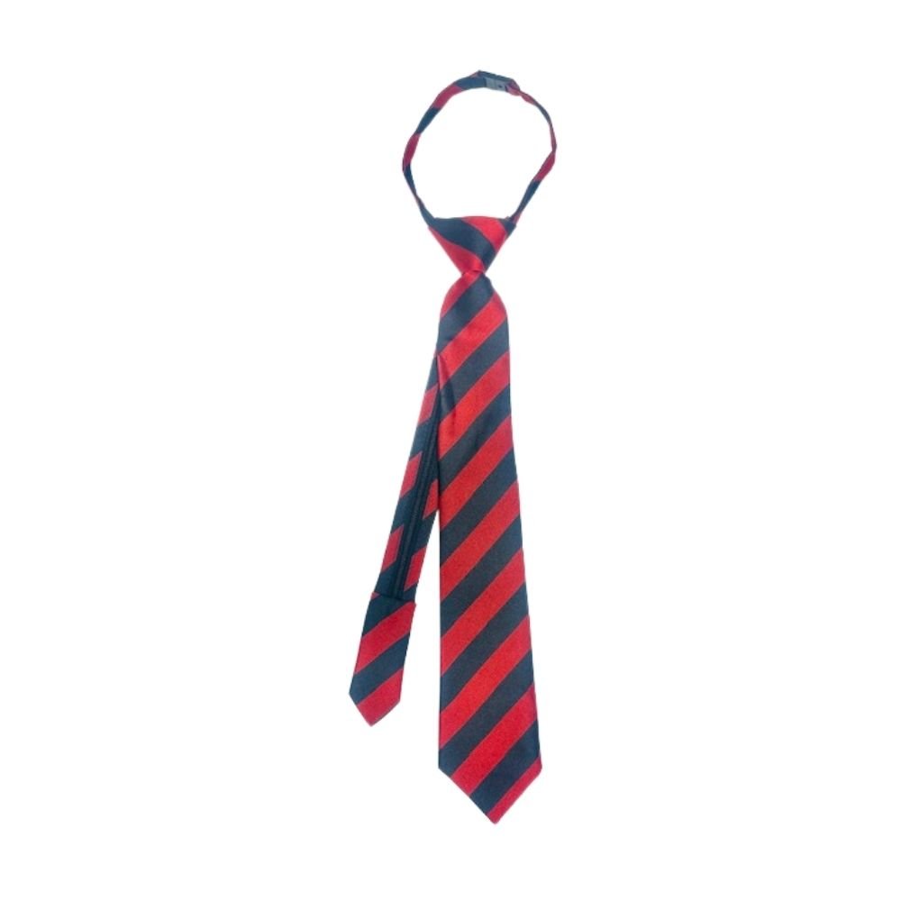 Lord Grey Red Zipper Tie